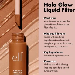 e.l.f. Halo Glow Liquid Filter 6 Tan/Deep