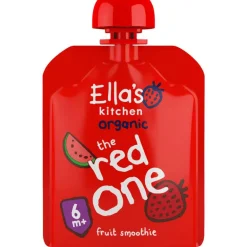 Ella's Kitchen Fruit Smoothie The Red One Bio Knijpfruit 6+ Maanden 90 GR