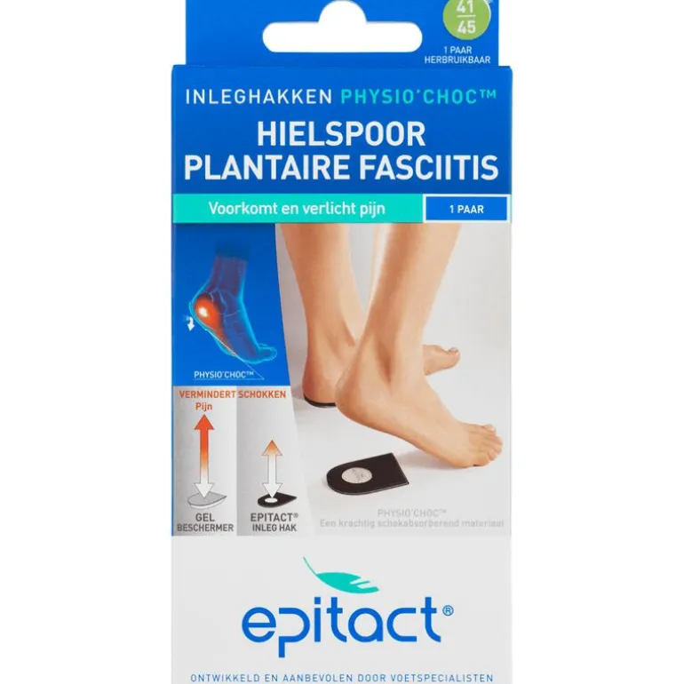 Epitact Hielspoor Inleghakken met Physio'Choc Maat41-45
