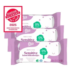 Etos Baby & Kids Sensitive Lotion Billendoekjes 3x80 stuks