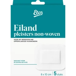 Etos Eiland Pleisters 8 x 10 CM 5 Pleisters