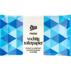 Etos Fresh Vochtig Toiletpapier Mini 10 stuks