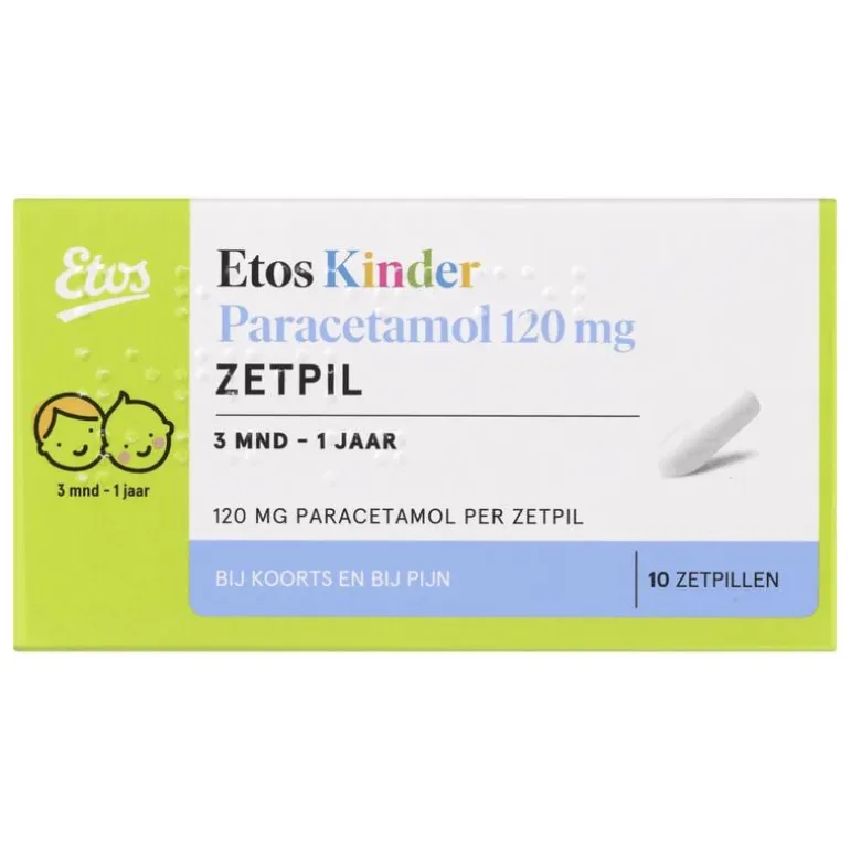 Etos Kinderparacetamol 120 mg Zetpil