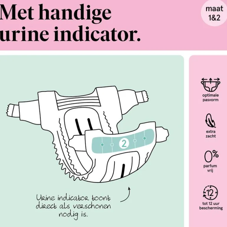 Etos Luiers Newborn Maat 1 2-5 kg Mid Pack 48 stuks