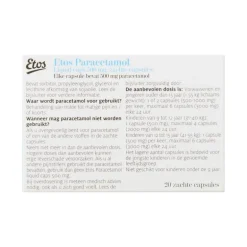 Etos Paracetamol 500 MG Liquid Caps 20