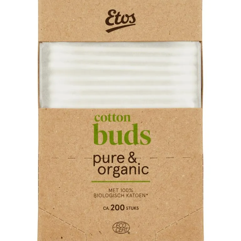 Etos Pure & Organic Wattenstaafjes 200 stuks