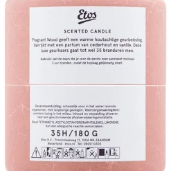 Etos Scented Glass In Sliding Tube Fragrant Wood