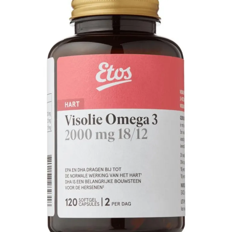 Etos Visolie Omega 3 2000 mg 18/12 Capsules 120 stuks