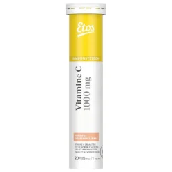 Etos vit C bruistabl abrikoos/sinasappel 20st