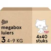 Etos Woezel & Pip Luiers Midi Maat 3 4-9 kg Megabox 4x40 stuks