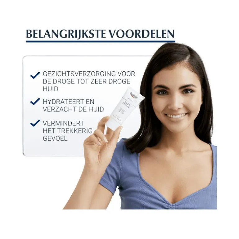Eucerin UreaRepair Verzachtende Gezichtscrème 5% Urea 50 ML