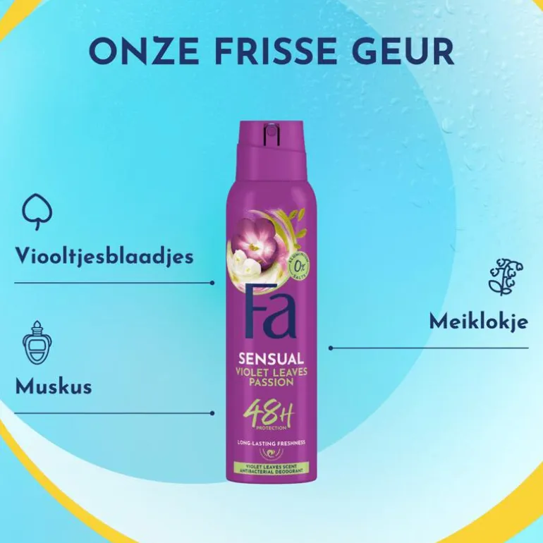 Fa Violet Leaves Passion Deodorant Spray 150 ML