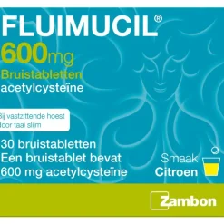 Fluimucil Bruistablet 600mg 30stuks