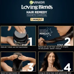Garnier Loving Blends Charcoal Haarmasker 340 ML
