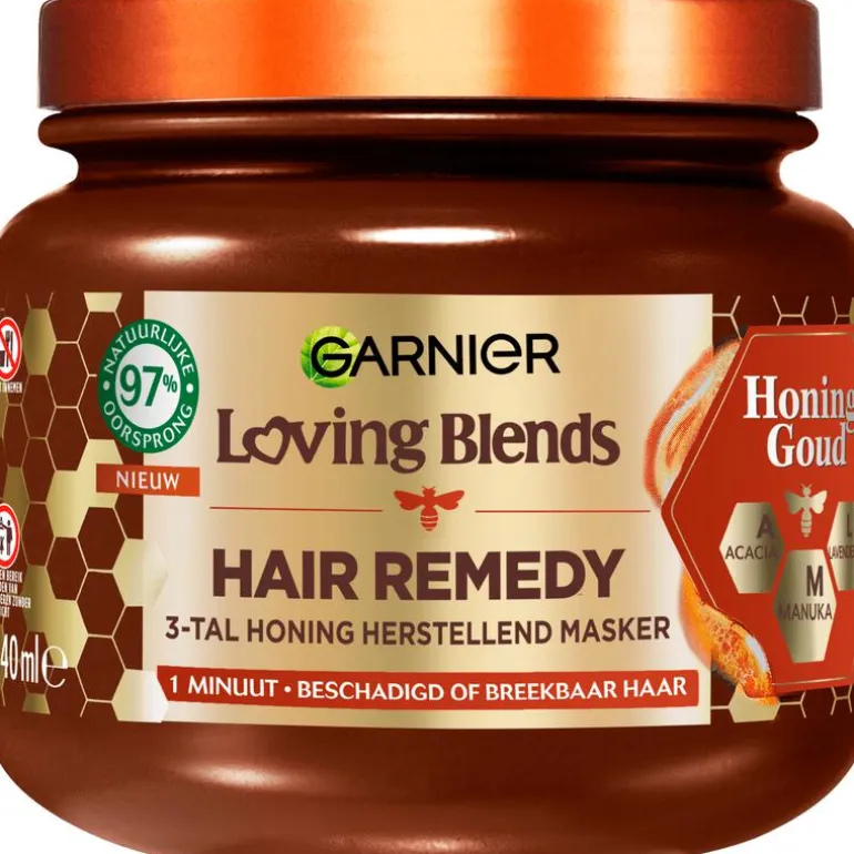 Garnier Loving Blends Honing Goud Haarmasker 340 ML