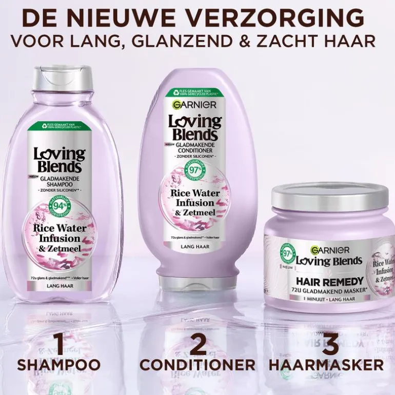 Garnier Loving Blends Rice Water Infusion & Zetmeel Shampoo 300 ML