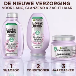 Garnier Loving Blends Rice Water Infusion Glans & Zacht haarmasker 340 ML