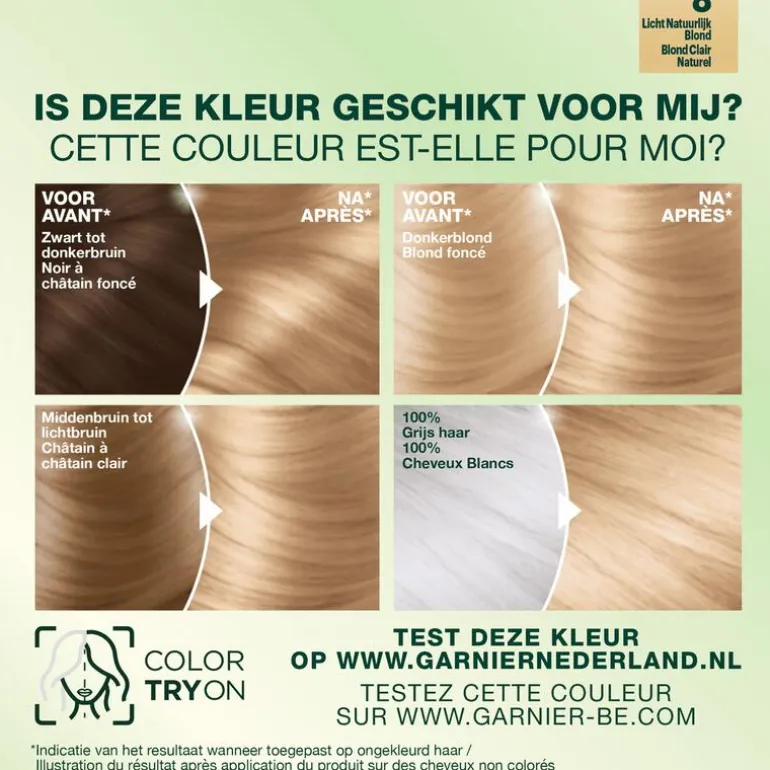 Garnier Nutrisse Crème Permanente Haarverf 8 Lichtblond