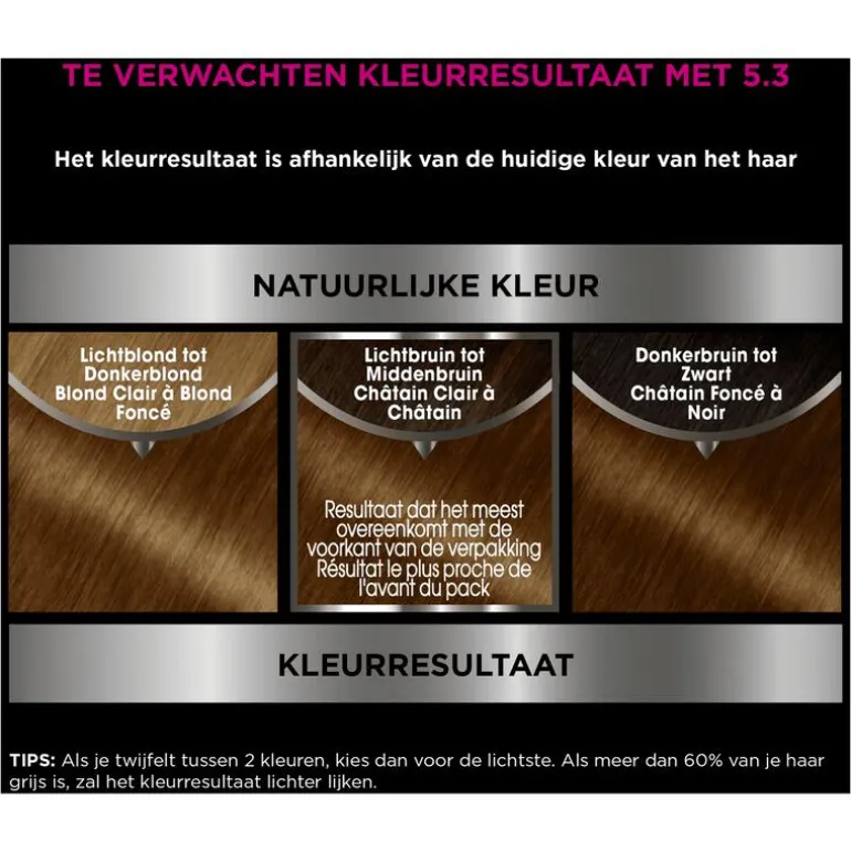 Garnier Olia Permanente Haarverf 5.3 Licht Goudbruin