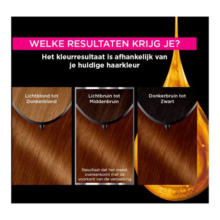 Garnier Olia Permanente Haarverf 5.3 Licht Goudbruin