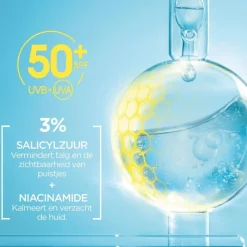 Garnier PureActive BHA + Niacinamide Daily fluid met SPF 50 40ML