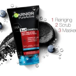 Garnier PureActive 3-in-1 Gezichtsreiniger Charcoal 150 ML