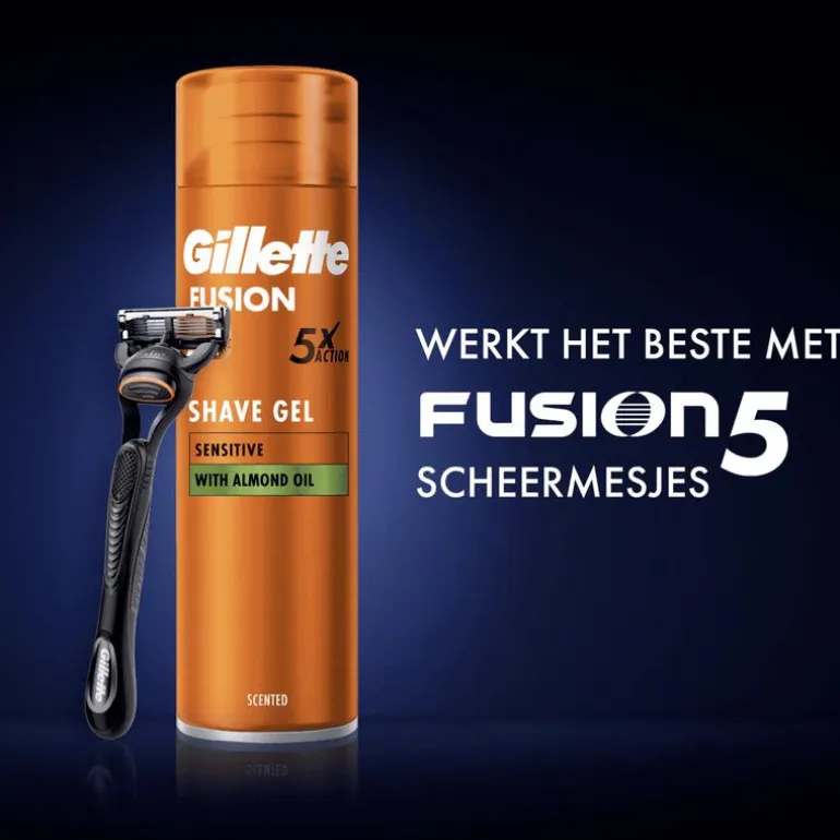 Gillette Fusion Scheergel Gevoelige Huid 200 ML
