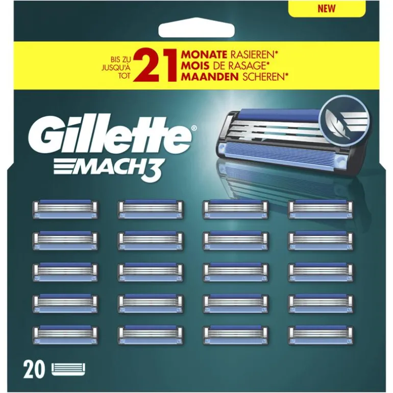Gillette Mach3 Navulmesjes 20 Stuks