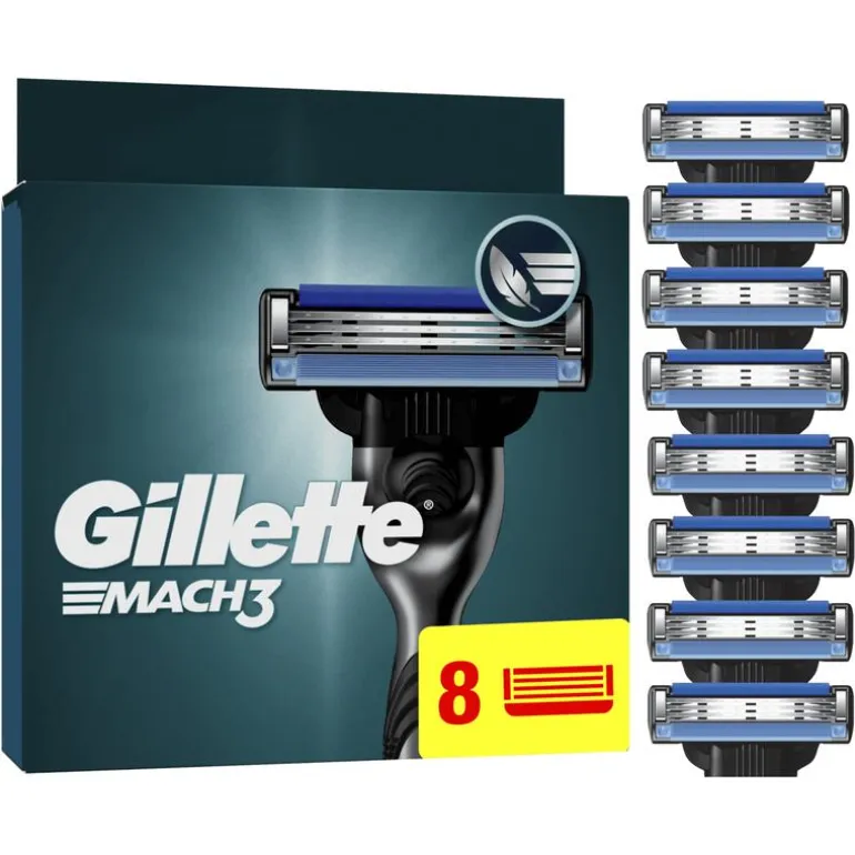 Gillette Mach3 Navulmesjes 8 Stuks