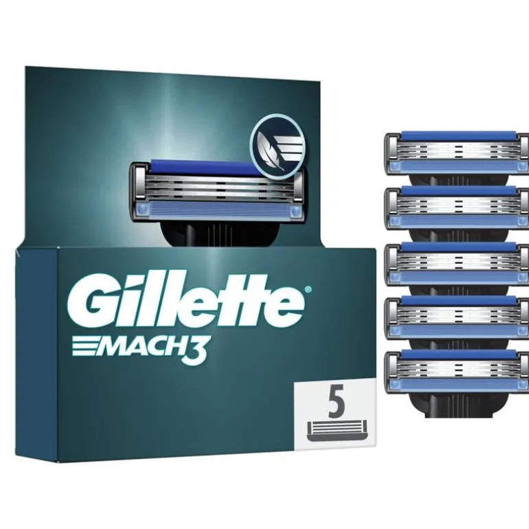 Gillette Mach3 Navulmesjes 5 Stuks