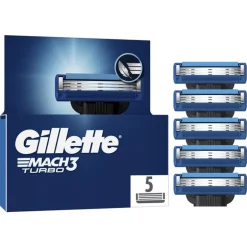 Gillette Mach3 Turbo Navulmesjes 5 Stuks