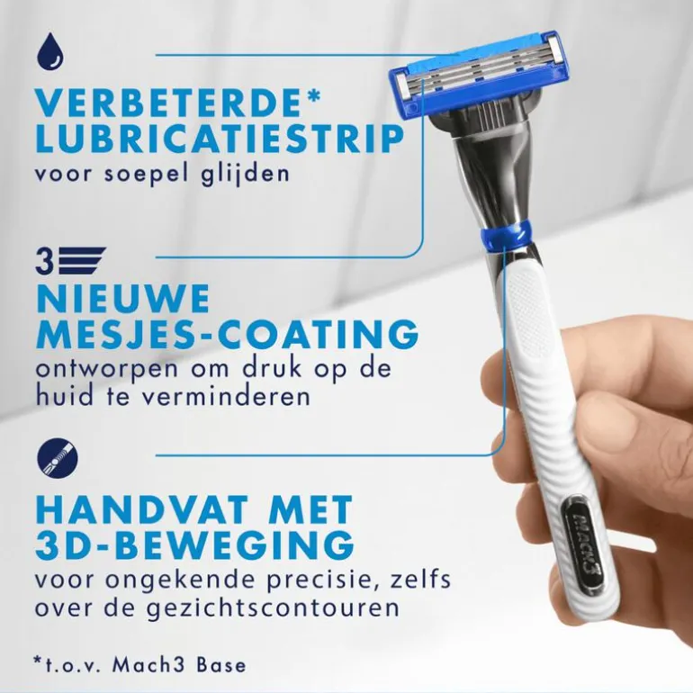 Gillette Mach3 Turbo Scheersysteem Met 2 Navulmesjes