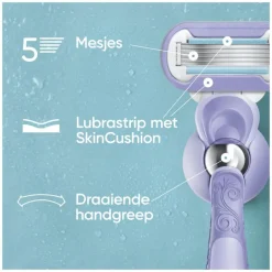 Gillette Venus Deluxe Smooth Swirl Extra Glad Scheersysteem 5 Blades