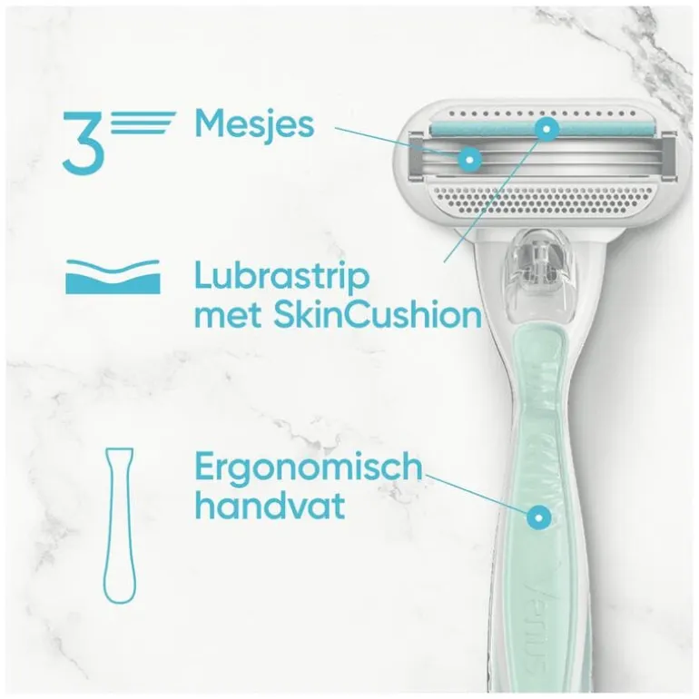 Gillette Venus Smooth Navulmesjes 4 Stuks