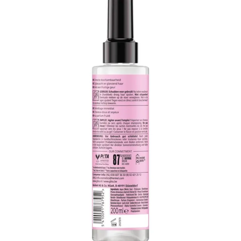 Gliss Liquid Silk Anti-Klitspray 200 ML