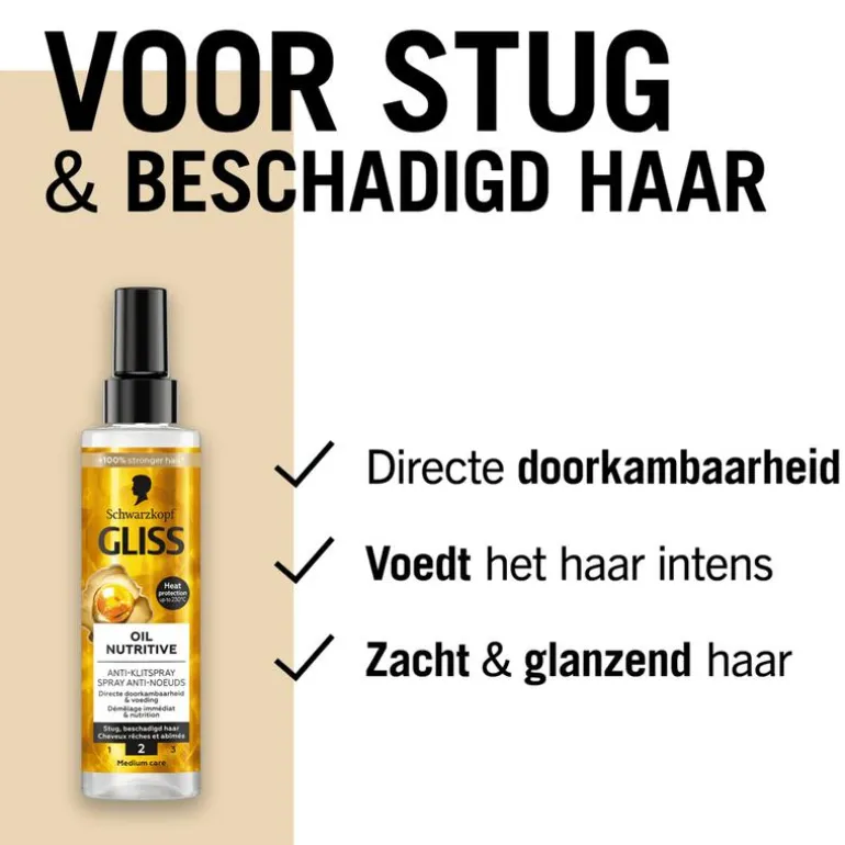 Gliss Oil Nutritive Anti-Klitspray 200 ML