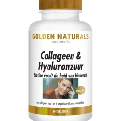 Golden Naturals Collageen & Hyaluronzuur Tabletten 60 stuks