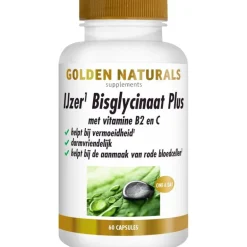 Golden Naturals Ijzer Bisglycinaat Plus Capsules 60 stuks