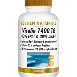 Golden Naturals Visolie 1400 TG 40% EPA & 30% DHA Capsules 60 stuks