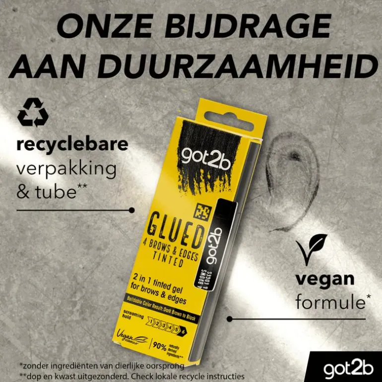 Got2B Glued 4 Brows & Edges Zwart 16 ML