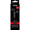 Grixx Headphone In-ear Mic Black
