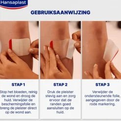 Hansaplast Second Skin Protectoin Waterproof en Transparante Pleister Strips 6 stuks