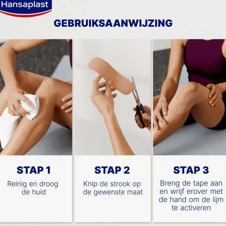 Hansaplast Sport Kinesiologie Tape Blauw 5 CM x 5 M