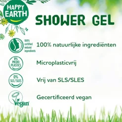 Happy Earth 100% Natuurlijke Bergamot Cedarwood Douchegel 300 ML