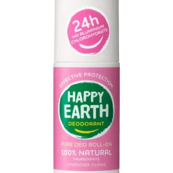 Happy Earth 100% Natuurlijke Lavender Ylang Deodorant Roller 75 ML