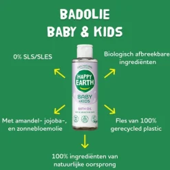 Happy Earth 100% Natuurlijke Baby & Kids Bad Olie 150 ml