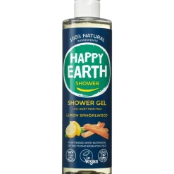 Happy Earth 100% natuurlijke Lemon Sandalwood Douchegel 300 ML