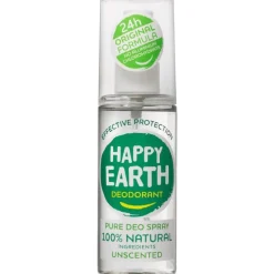 Happy Earth 100% Natuurlijke Unscented Deodorant Spray 100 ML