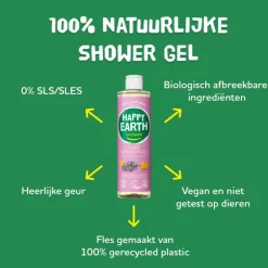 Happy Earth Lavender Ylang 100% Natuurlijke Douchegel 300 ML