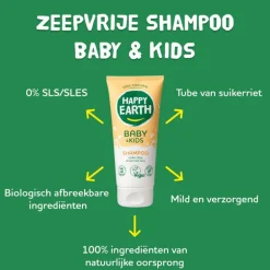 Happy Earth Zeepvrije Shampoo Baby & Kids 200 ml